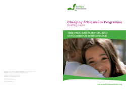 Time trends in parenting and outcomes for