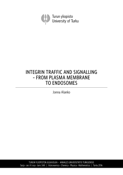 Integrin traffic and signalling &ndash; from plasma membrane to