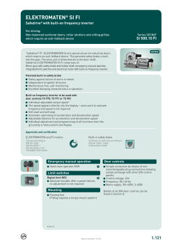 ELEKTROMATEN&reg; SI FI - GfA