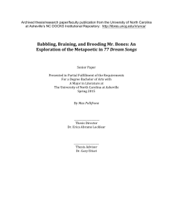 Babbling, Braining, and Brooding Mr. Bones: An