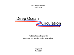 Deep Ocean Circulation - NF-POGO Alumni Network for Oceans