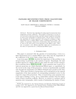 PAINLESS RECONSTRUCTION FROM MAGNITUDES OF FRAME
