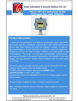 Industrial Grade Hydrogen Gas leak detector TS21I-CAT-H2