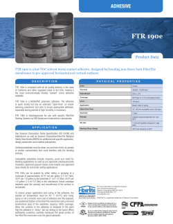 FiberTite FTR 190e Solvent Borne Contact Adhesive