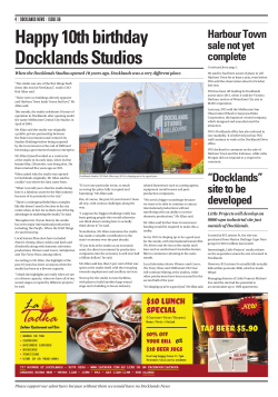 Happy 10th birthday Docklands Studios