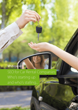 SEO for Car Rental Companies Who`s starting up