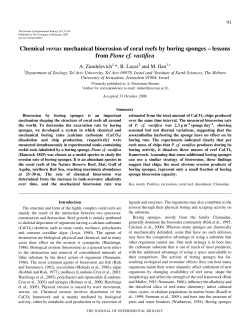 Chemical versus mechanical bioerosion of coral reefs by boring