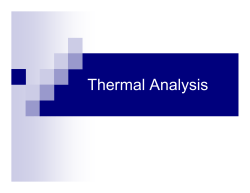Thermal Analysis