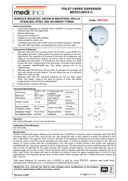toilet paper dispenser mediclinics