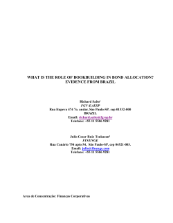 what is the role of bookbuilding in bond allocation