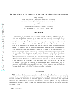 The Role of Drag in the Energetics of Strongly Forced Exoplanet