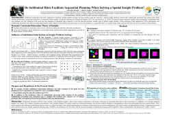 Do Subliminal Hints Facilitate Sequential Planning When Solving a
