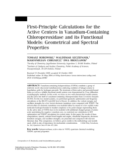 First-principle calculations for the active centers in vanadium