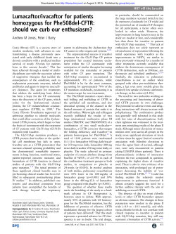 Lumacaftor/ivacaftor for patients homozygous for Phe508del