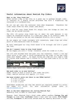 page of useful information