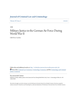 Military Justice in the German Air Force During World War II