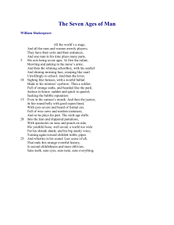 The Seven Ages of Man