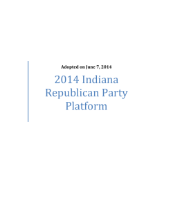 2014 Indiana Republican Party Platform