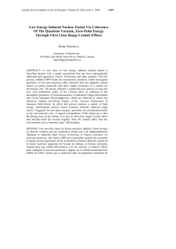 Low Energy Induced Nuclear Fusion Via Coherence Of The