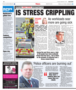 Police officers are burning out