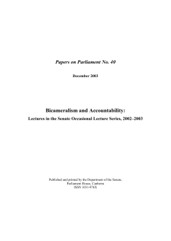 Bicameralism and Accountability