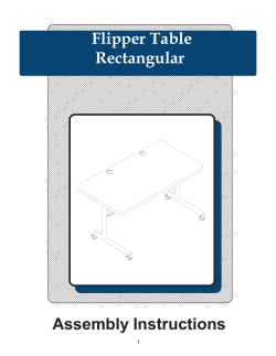 Flipper Table Rectangular Assembly Instructions