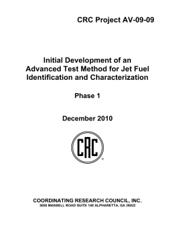 CRC Report AV-09-09 - Coordinating Research Council