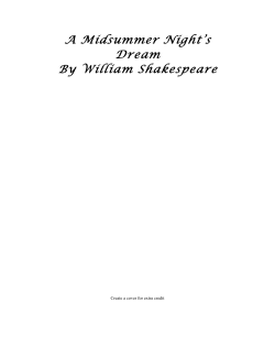 A MidSummer Night`s Dream