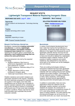 Lightweight Transparent Material Replacing Inorganic Glass