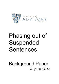 Phasing Out Suspended Sentences