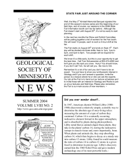 N E W S - Geological Society of Minnesota