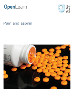 Pain and aspirin - The Open University