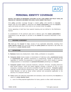 personal identity coverage