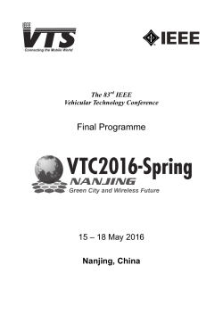 VTC2016-Spring Final Program