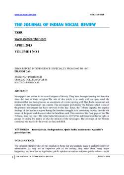1 the journal of indian social review
