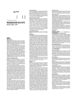 magnesium sulfate - Fresenius Kabi