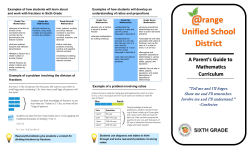 Grade 6 - Orange Unified School District