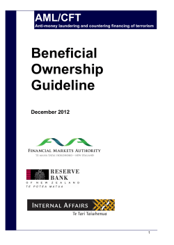 Beneficial Ownership guideline (PDF 210KB)