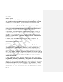 Draft Internal Scan-11-25-14 - Florida Gulf Coast University
