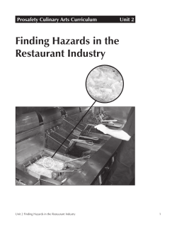 Finding Hazards in the Restaurant Industry