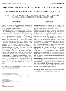 diurnal variability of intraocular pressure