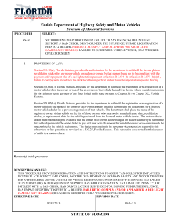 Florida Department of Highway Safety and Motor Vehicles Division
