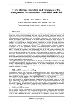 Finite element modelling and validation of the
