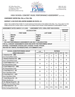 LAST NAME - Florida Music Education Associations