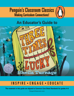 Three Times Lucky by Sheila Turnage