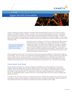 Egypt Security Evacuation