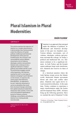 Plural Islamism in Plural Modernities