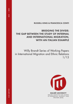 Bridging the Divide: The Gap Between the Study of Internal and