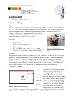 MapMaker Robot - Swiss Talent Forum