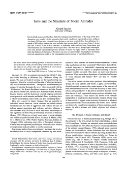 Isms ` and the Structure of Social Attitudes